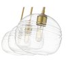 Z-Lite Harmony 3 Light island, Olde Brass & Clear 486P10-3L-OBR